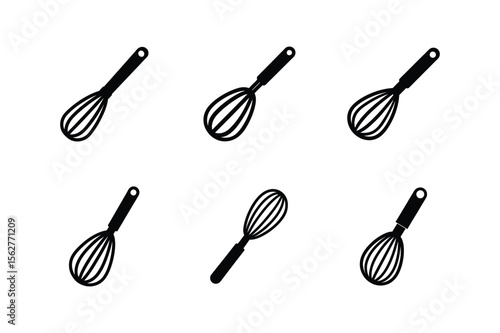 egg beater silhouette vector illustration