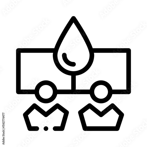 water rationing line icon