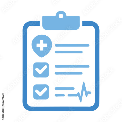 Health diagnosis file icon