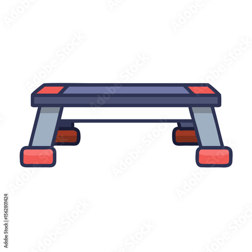  Dynamic Aerobic Stepper Icon for Fitness. Design of Fitness and Gym Icons.
