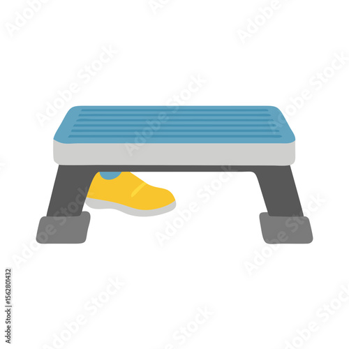  Adjustable Aerobic Stepper Icon Design. Design of Fitness and Gym Icons.