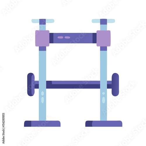  Dynamic Squat Rack Icon for Workouts. Design of Fitness and Gym Icons.