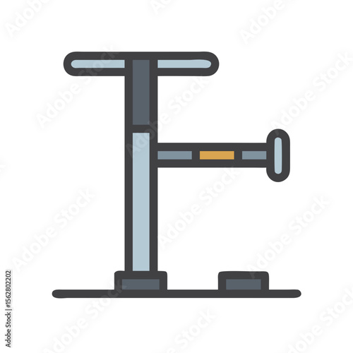  Adjustable Parallel Bar Dip Stand for Bodyweight Exercises. Design of Fitness and Gym Icons.