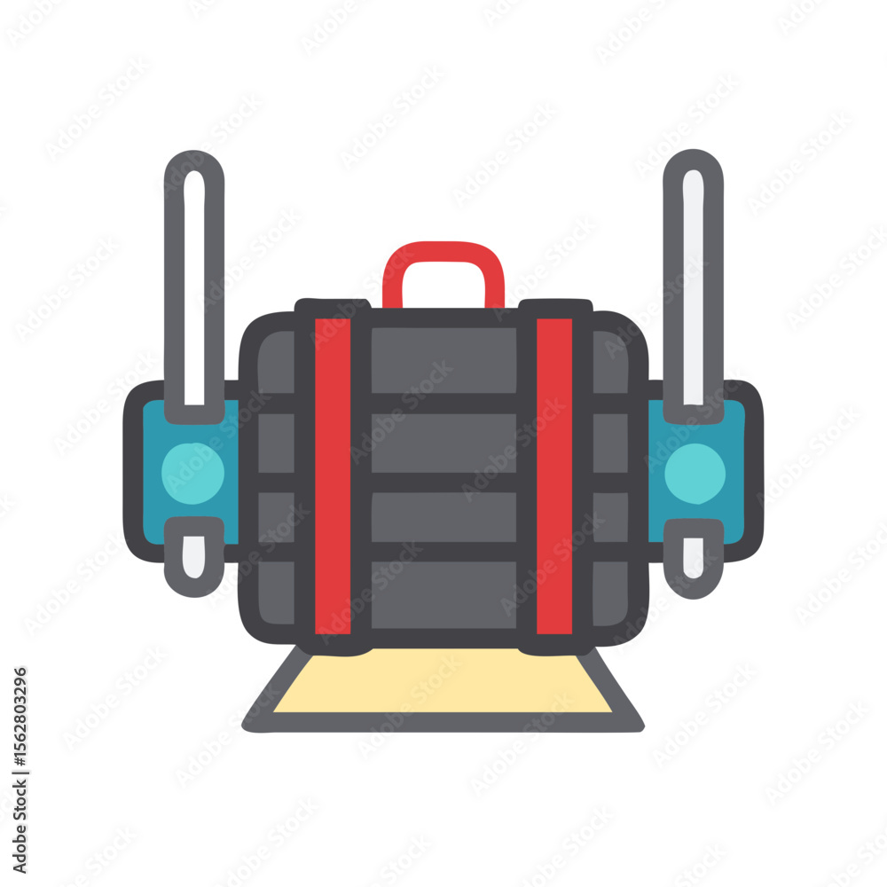Obraz premium Dynamic Resistance Training Sandbag Icon. Design of Fitness and Gym Icons.