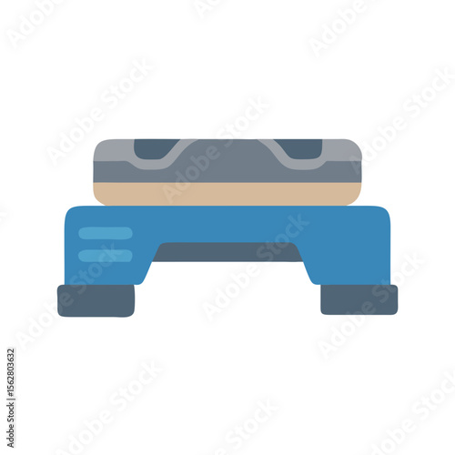  Dynamic Aerobic Stepper Icon for Workouts. Design of Fitness and Gym Icons.