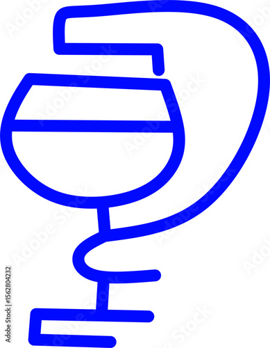 blue line icon walker inside circle. Blue line icon with medical and healthcare inside circle