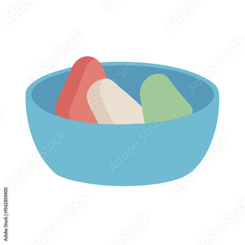  Dynamic Chalk Bowl Icon for Workouts. Design of Fitness and Gym Icons.