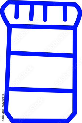 blue line icon bandage inside circle. Blue line icon with medical and healthcare inside circle