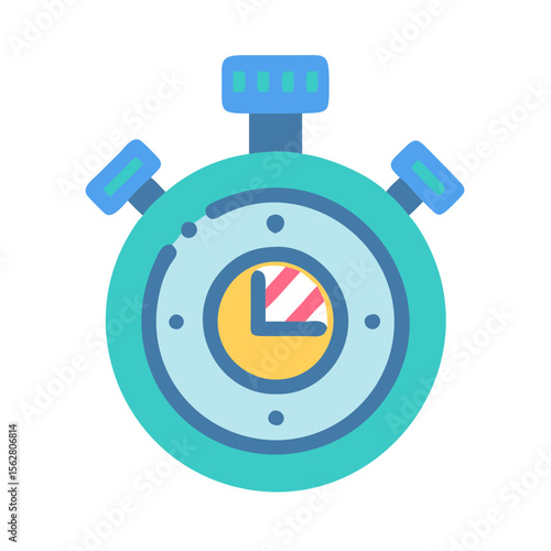  Versatile Digital Training Stopwatch Icon. Design of Fitness and Gym Icons.