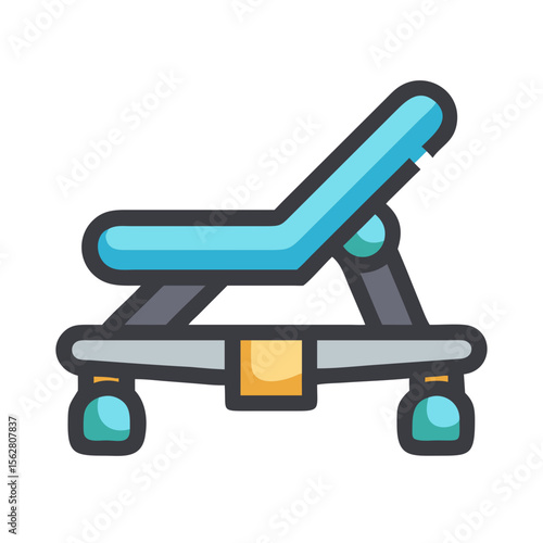  Dynamic Foldable Stepper Machine Icon for Workouts. Design of Fitness and Gym Icons.