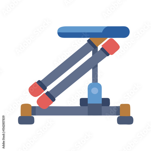  Adjustable Foldable Stepper Machine Icon. Design of Fitness and Gym Icons.