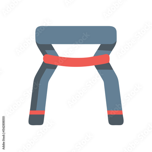  Glute Resistance Band for Targeted Workouts. Design of Fitness and Gym Icons.
