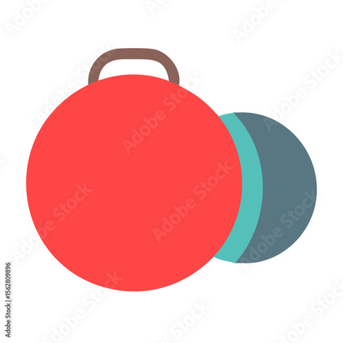  Dynamic Olympic Lifting Chalk Ball Icon. Design of Fitness and Gym Icons.