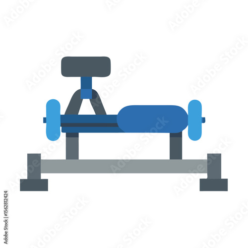  Durable Hip Thrust Machine for Effective Workouts. Design of Fitness and Gym Icons.