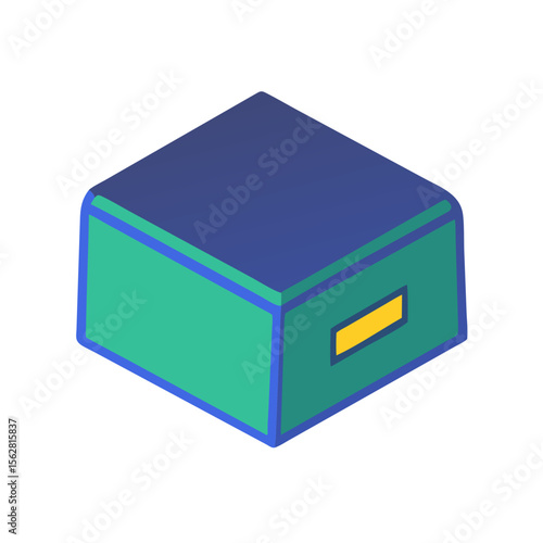  Fitness Adjustable Plyo Soft Box Icon. Design of Fitness and Gym Icons.