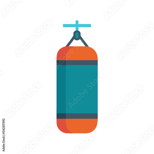  Punching Bag Icon for Training. Design of Fitness and Gym Icons.