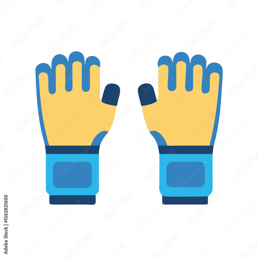 Obraz premium Fitness Weighted Hand Sleeves Icon for Workouts. Design of Fitness and Gym Icons.