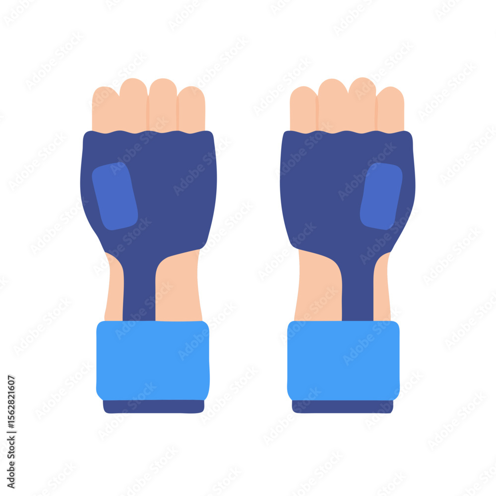 Obraz premium Dynamic Weighted Hand Sleeves Icon for Fitness. Design of Fitness and Gym Icons.