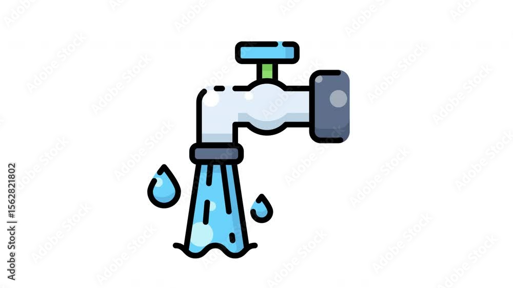 Water Tap Animation Icon Water Tap Animation Icon