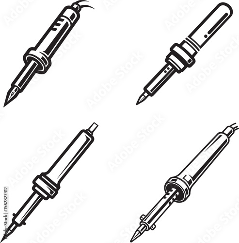 Soldering Iron Silhouettes   