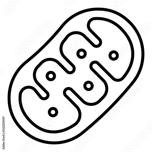 Mitochondria icon. Vector line icon