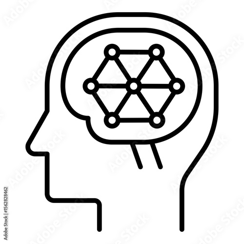 Neuroplasticity icon. Vector line icon