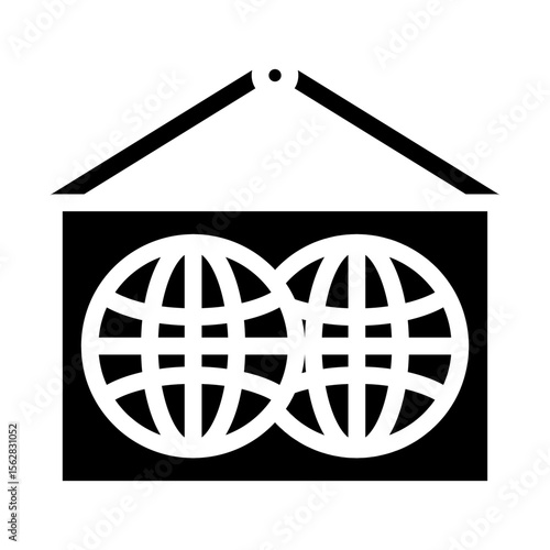 geography glyph icon