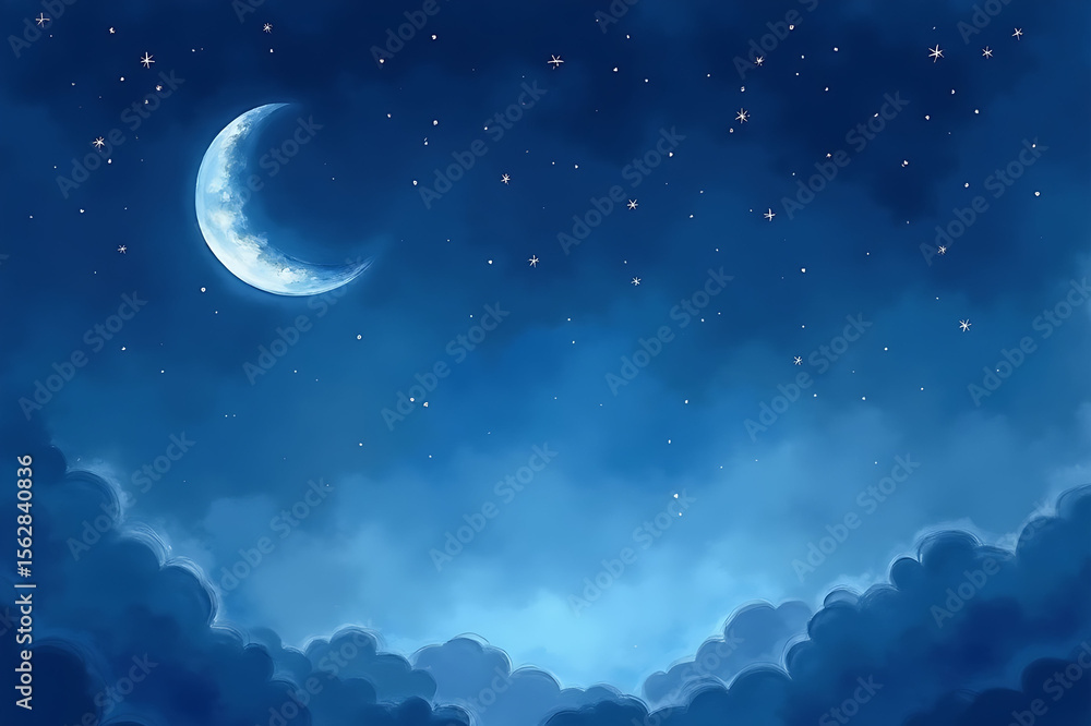 Fototapeta premium moon and stars
