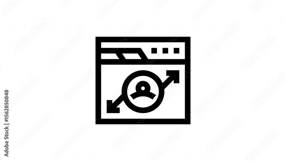 Web traffic minimalist line animation Web traffic minimalist line animation