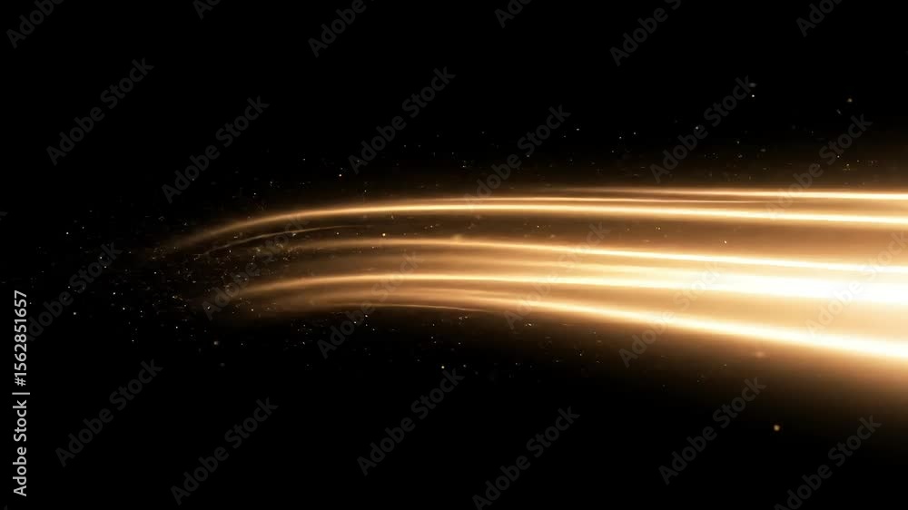 Flowing light rays creating dynamic motion on black background Flowing light rays creating dynamic motion on black background