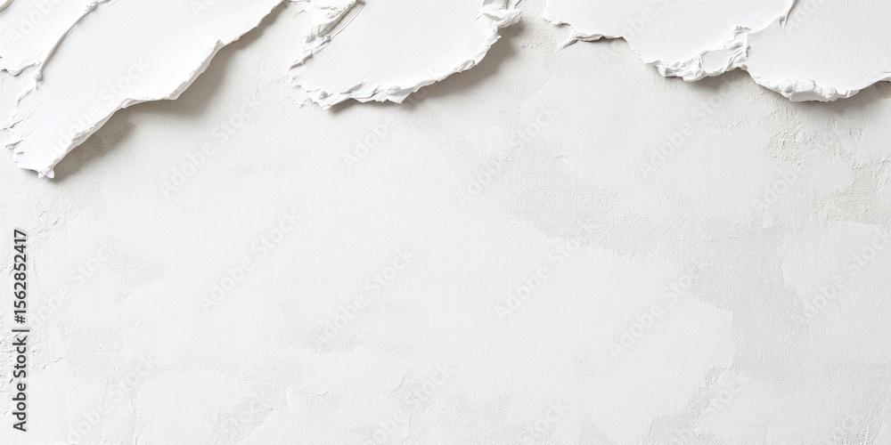 Fototapeta premium Textured white surface with torn, uneven edges