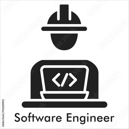Software Engineer Glyph Icon