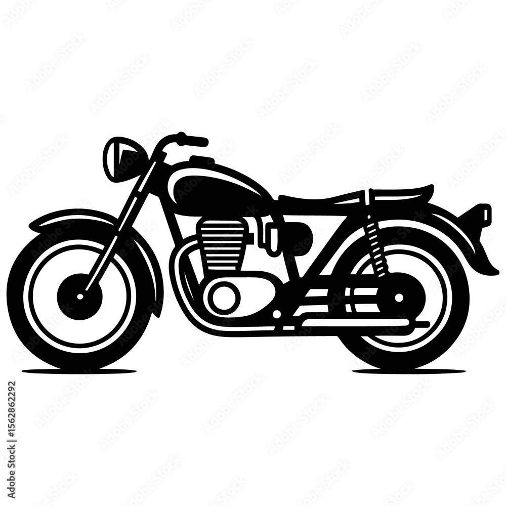 Fototapeta premium motorcycle on white background