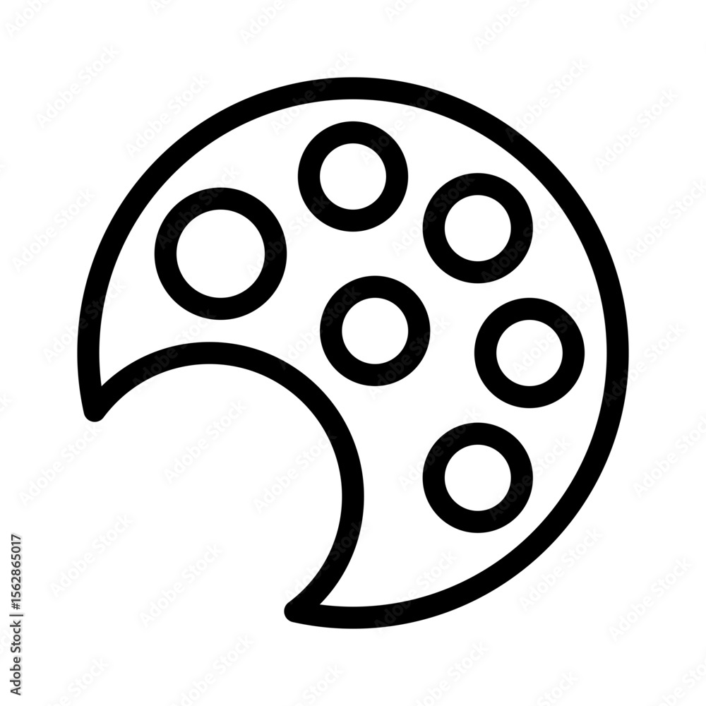 Fototapeta premium paint line icon