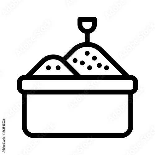 sandbox line icon
