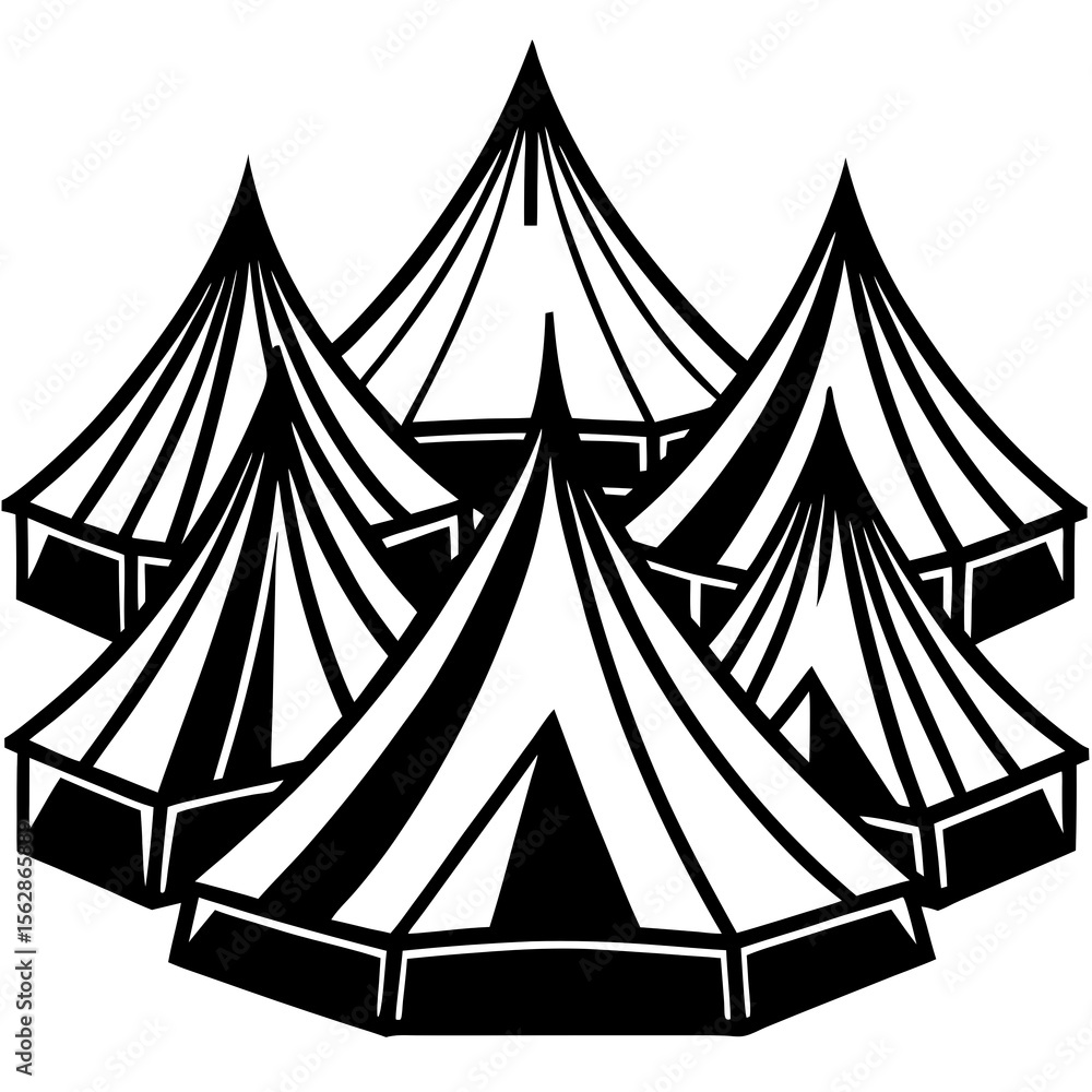 set of tent set of tent