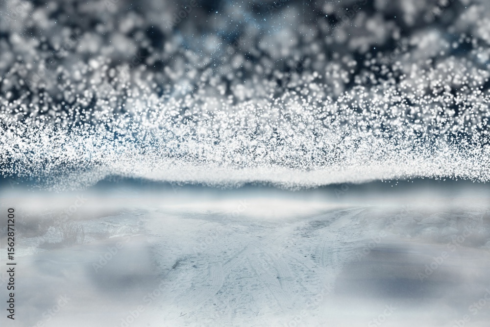 Obraz premium Blanket of stars above path