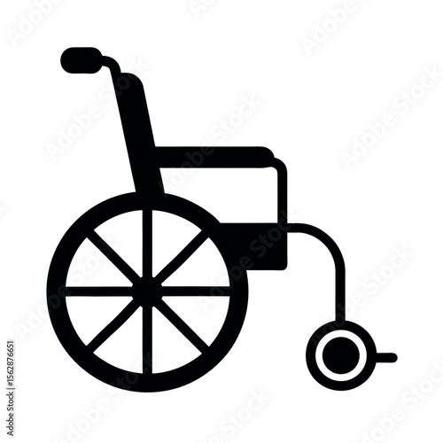 wheelchair isolated on white background