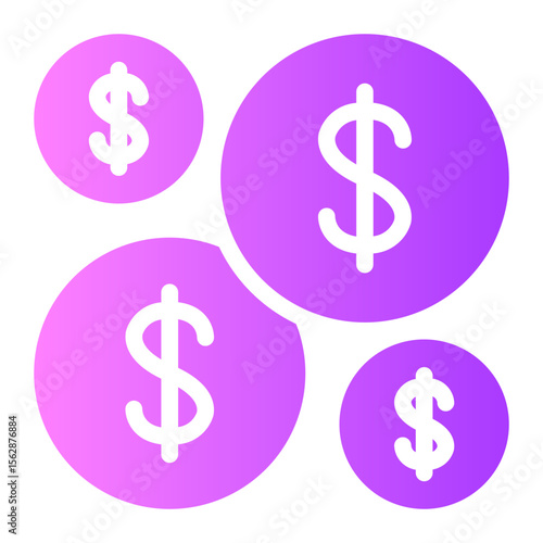 monetizing gradient icon