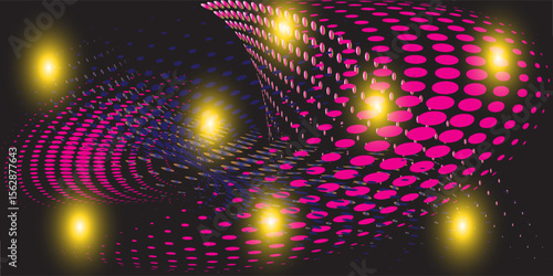 Black metal texture steel background. Perforated sheet metal. vectorg layers, vector