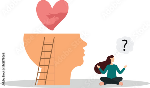 Hands embrace heart. Support, help and pray for peace and freedom, symbol of love.