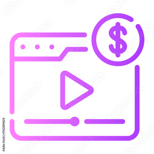 paid content gradient icon