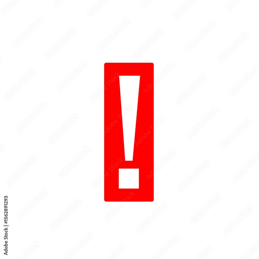 Fototapeta premium red exclamation mark