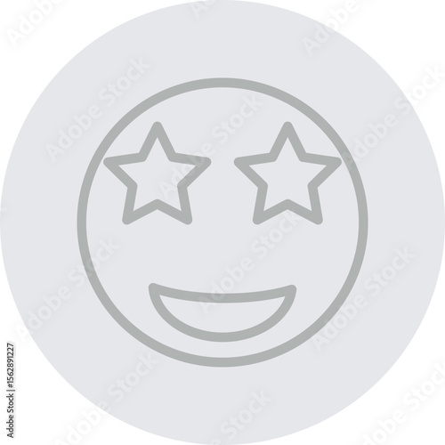 Excitement Vector Line Grey Circle Grey