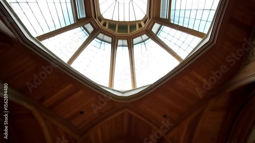 Wooden vaulted ceiling architecture