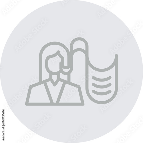 Storyteller Vector Line Grey Circle Grey