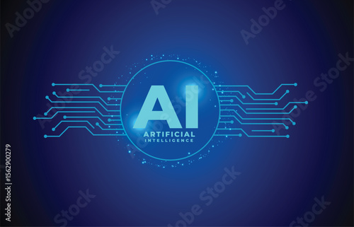 artificial-intelligence vector illustration of a abstract background