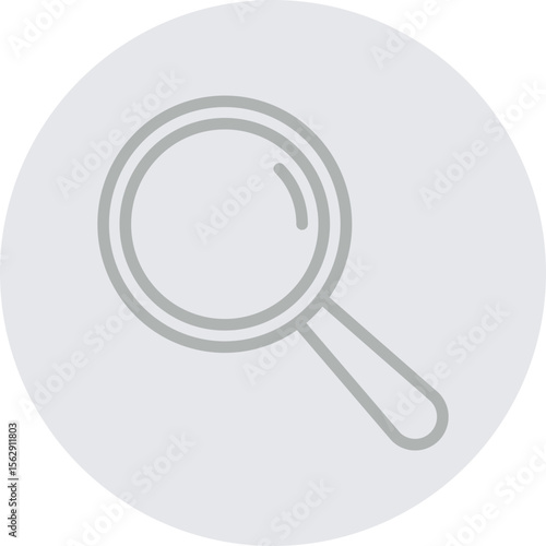 Search Vector Line Grey Circle Grey