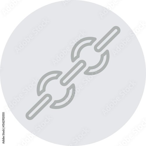 Link Chain Vector Line Grey Circle Grey
