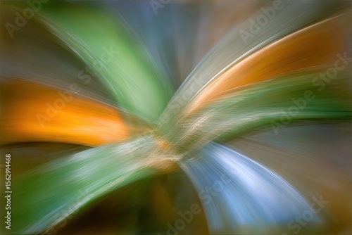 Abstract swirling shapes of vibrant colors